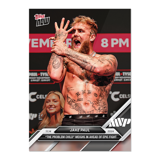 Jake Paul  - 2024 Boxing Topps NOW® Card 2 - PR: 2254