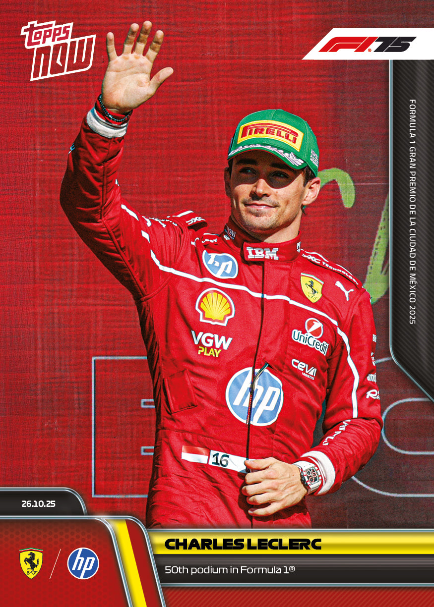 Charles Leclerc - 2025 Formula 1® Topps NOW® - Card 74 - PR: 3675
