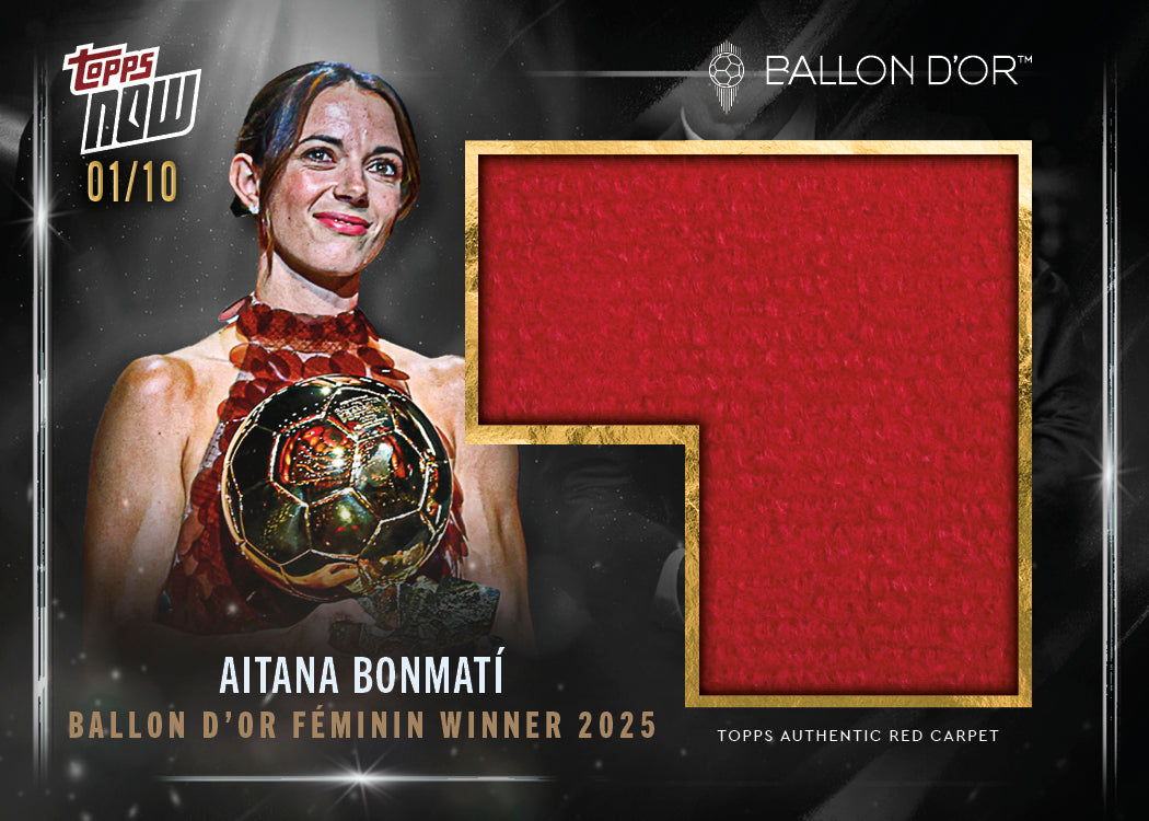 Aitana Bonmatí - 2025 Ballon d'Or Topps NOW® - Card 2 - LOOK FOR RELICS & AUTO - PR: 2839