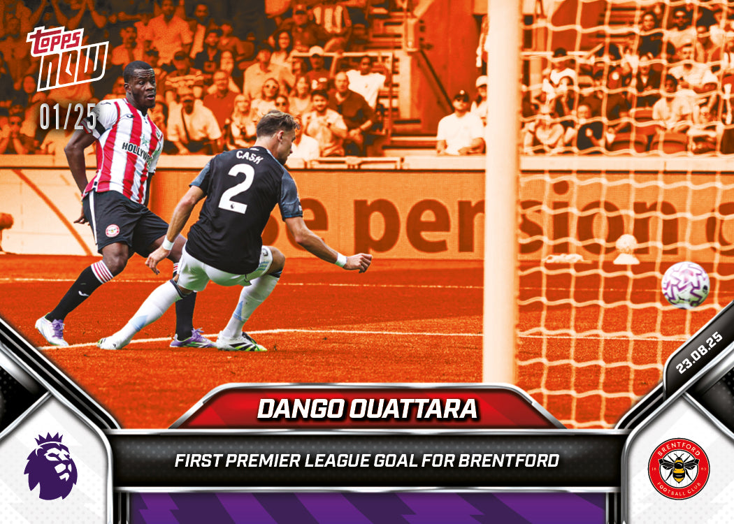 Dango Ouattara - 2025-26 Premier League Topps NOW® - Card 9 - PR: 225