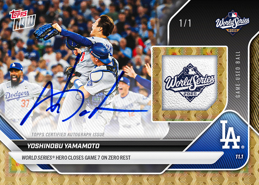 Yoshinobu Yamamoto - 2025 MLB Topps NOW® - Card 925 - PR: 50705