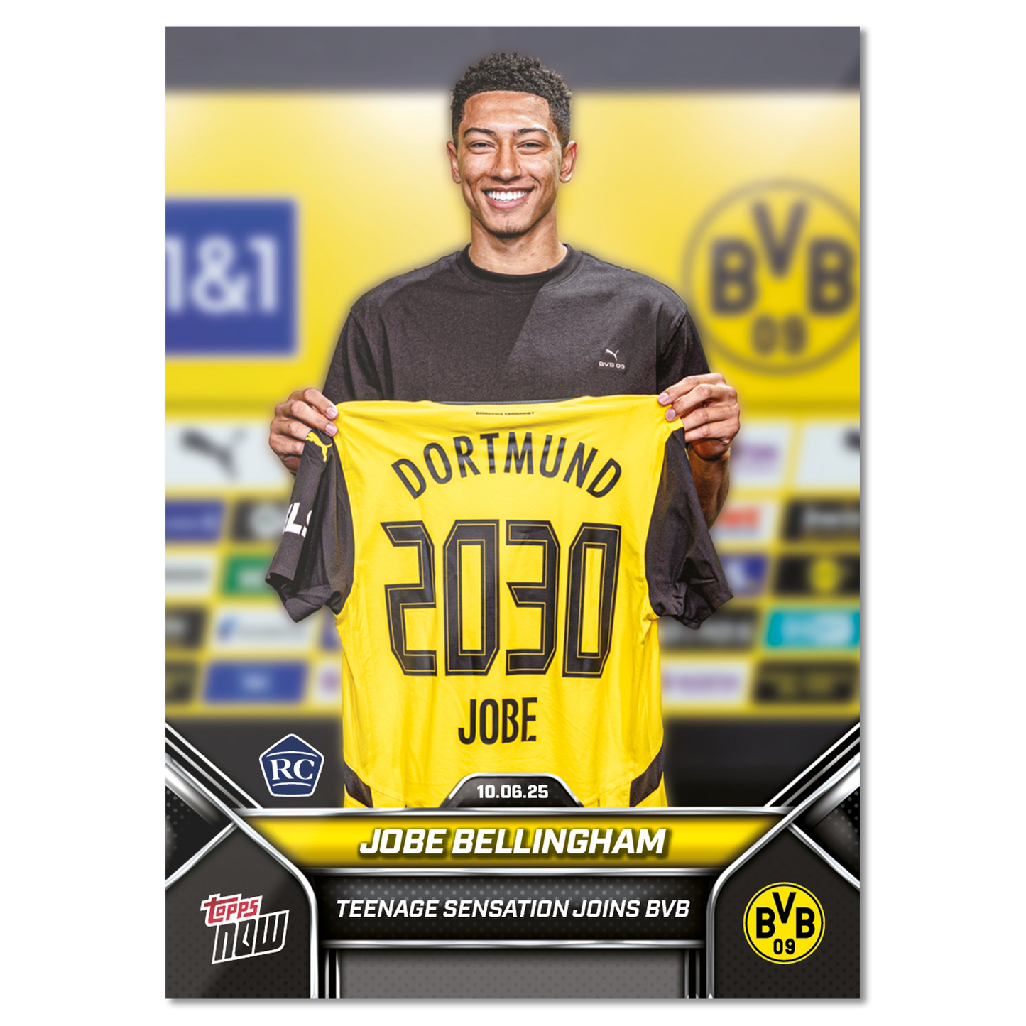 Jobe Bellingham - 2025-26 Borussia Dortmund Topps NOW® - Card 1 - PR: 3313