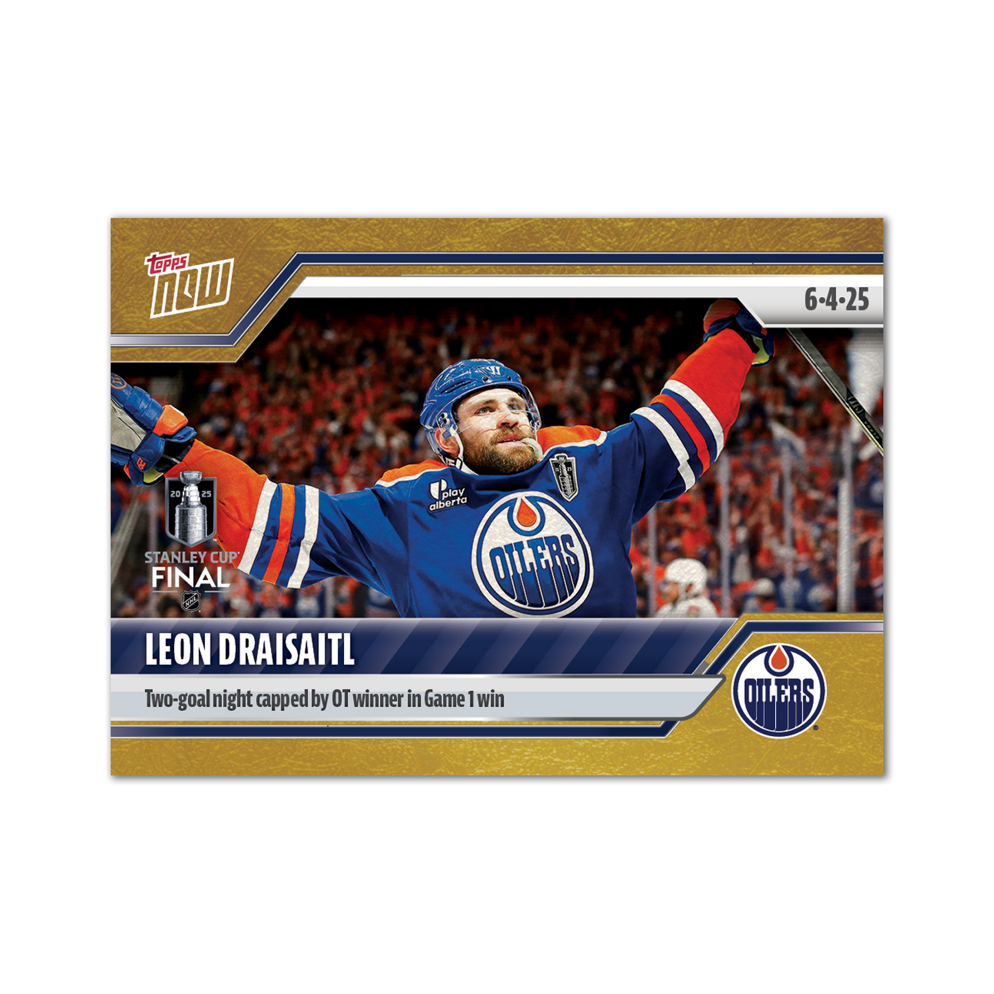 Leon Draisaitl - 2024-25 NHL Topps NOW® - Sticker # 199 Pack - PR: 195