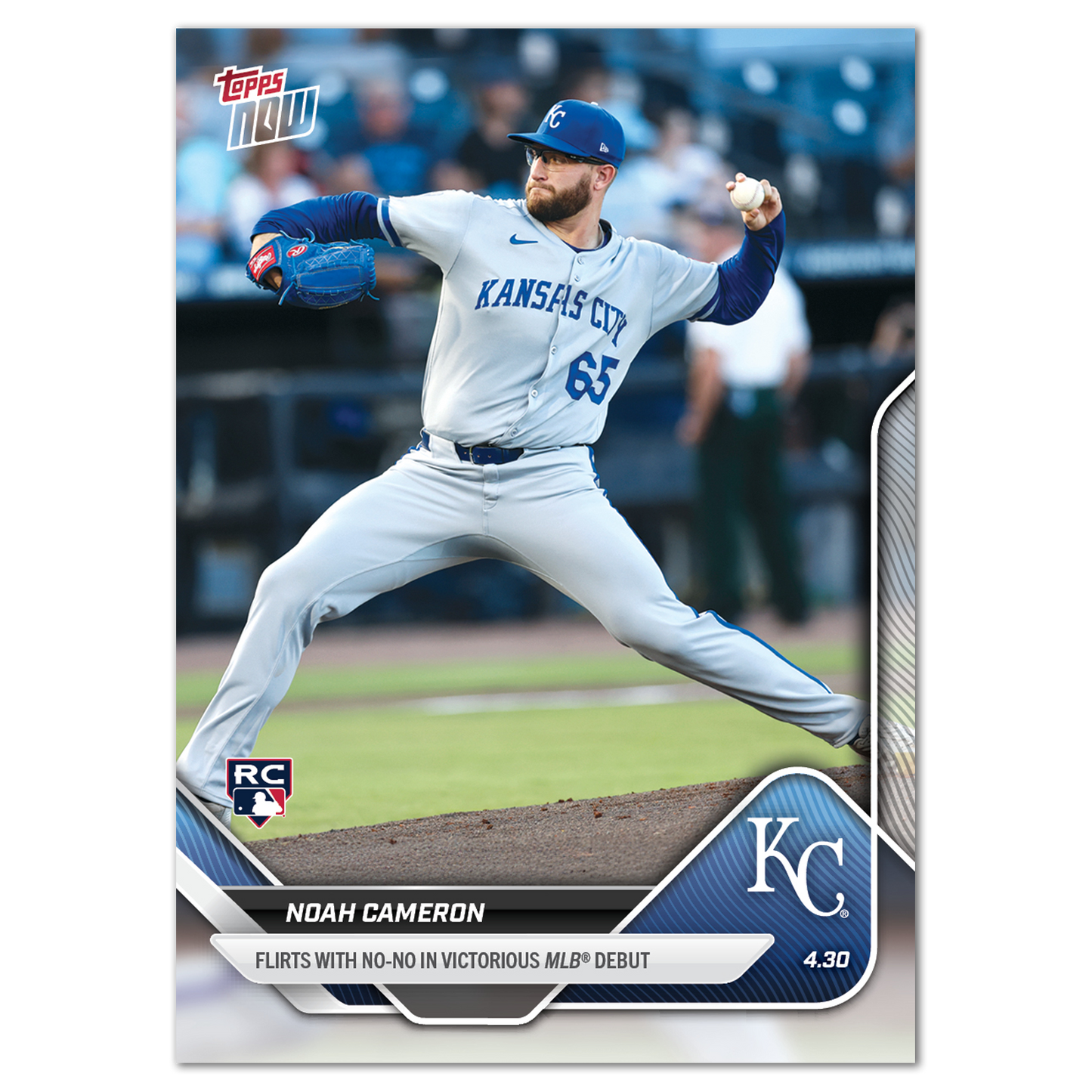 Noah Cameron - 2025 MLB Topps NOW® - Card 124 - PR: 1127