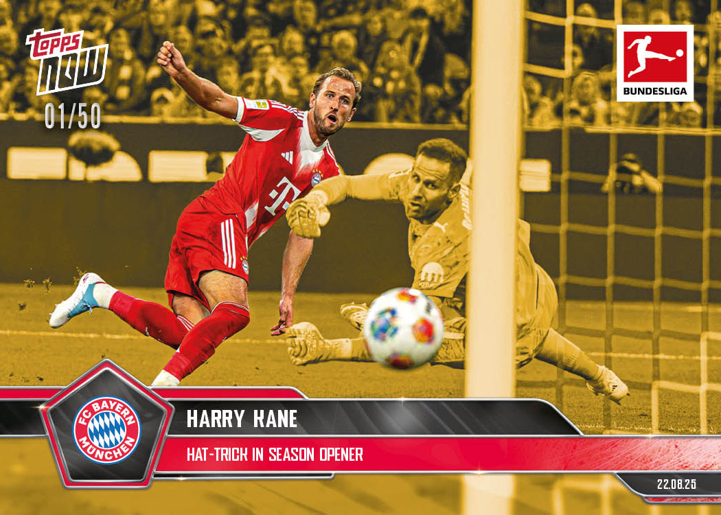 Harry Kane - 2025-26 Bundesliga Topps NOW® Card 4 - PR: 424