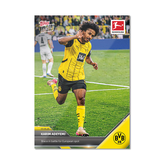 Karim Adeyemi - 2024-25 Bundesliga Topps NOW® - Card 180 - PR: 37
