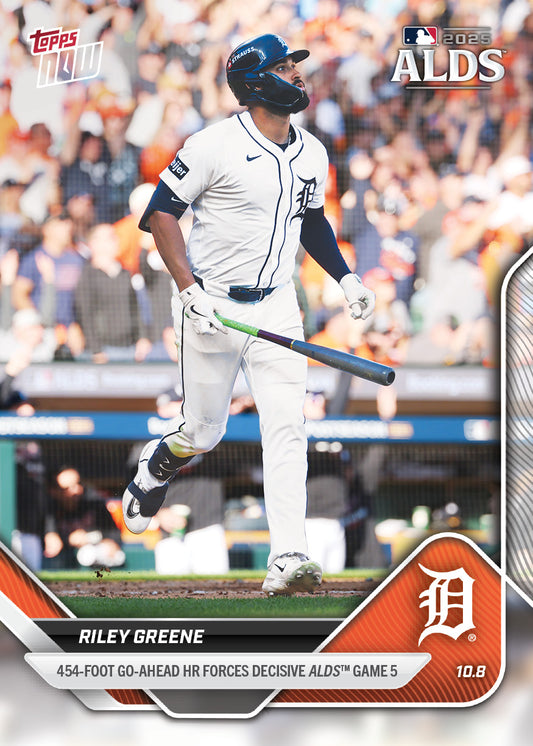 Riley Greene - 2025 MLB Topps NOW® - Card 840 - PR: 929