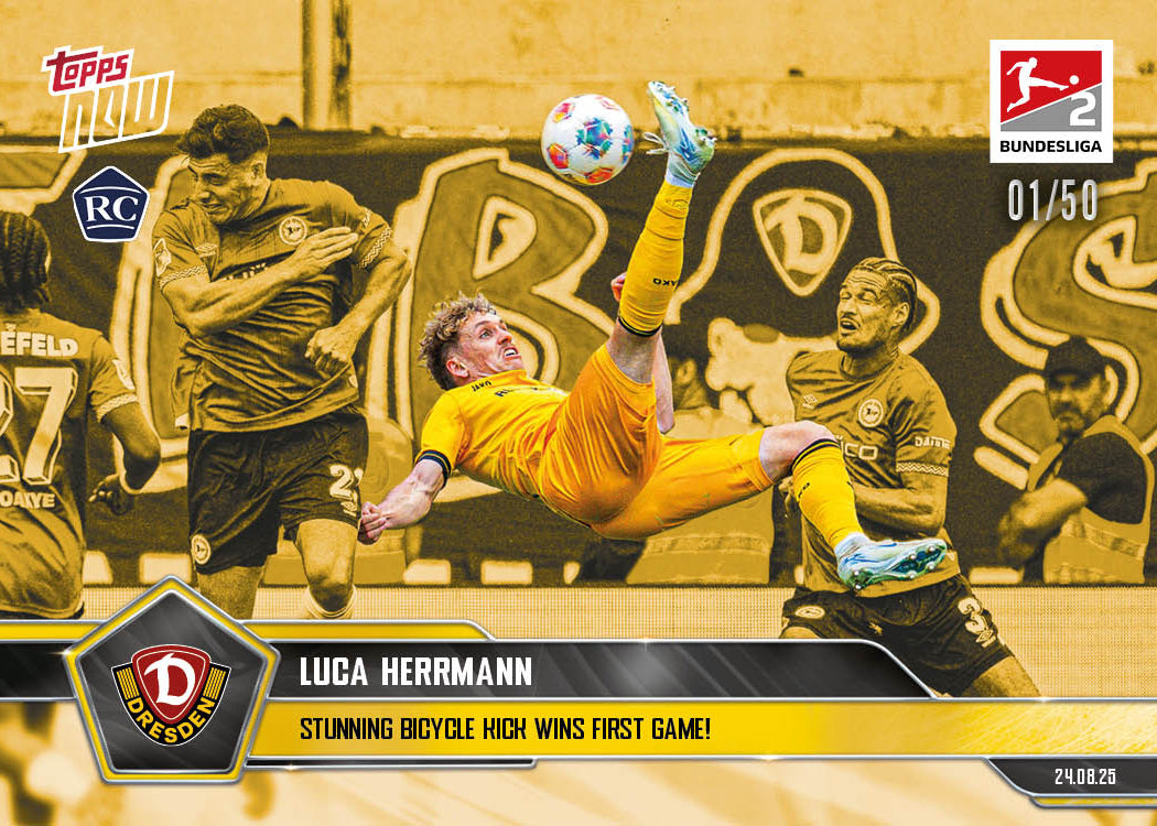 Luca Herrmann - 2025-26 Bundesliga Topps NOW® - Card 9 - PR: 370