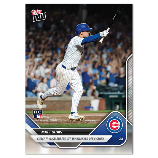 Matt Shaw - 2025 MLB Topps NOW® - Card 379 - PR: 896
