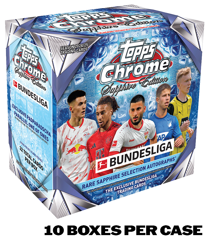 2025 Topps Chrome® Sapphire Bundesliga - Hobby Box - Sealed Case