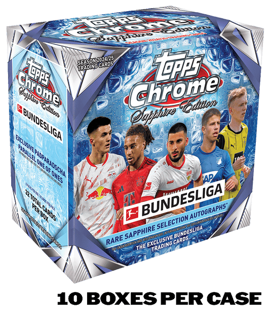2025 Topps Chrome® Sapphire Bundesliga - Hobby Box - Sealed Case