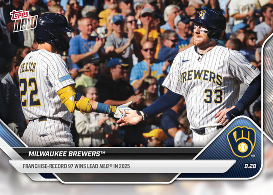 Milwaukee Brewers - 2025 MLB Topps NOW® - Card 794 - PR: 715
