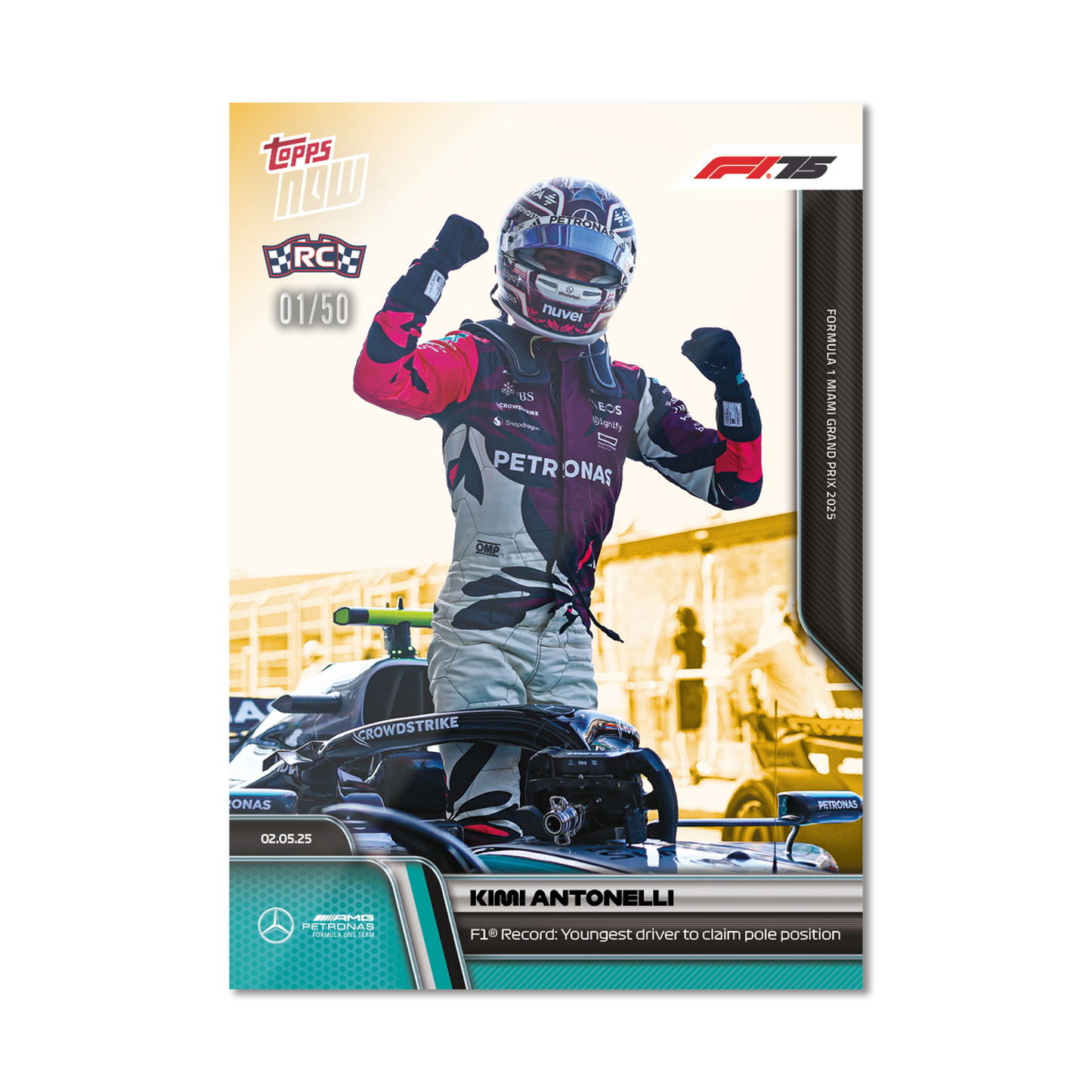 Kimi Antonelli - 2025 Formula 1® Topps NOW® - Card 33 - PR: 5647