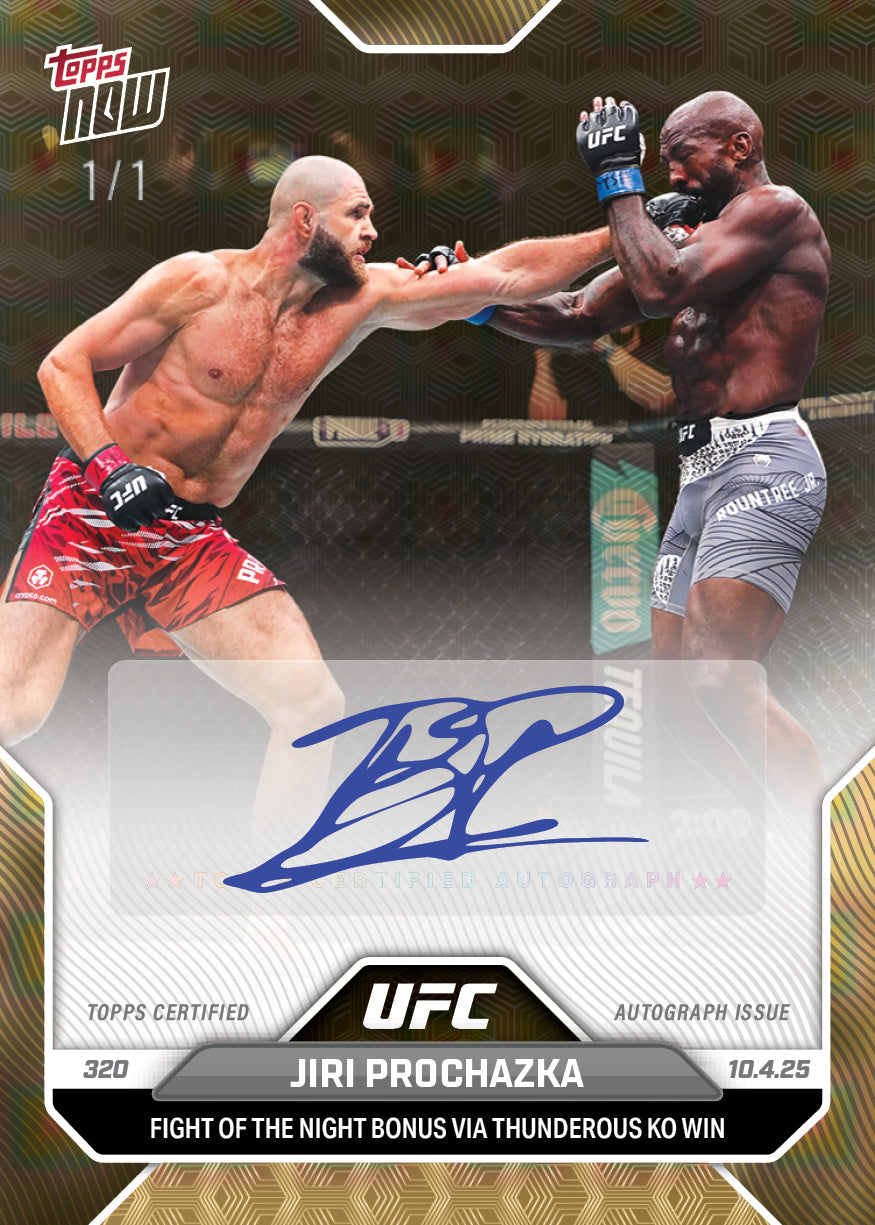Jiri Prochazka - 2025 UFC Topps NOW® - Card 33 - PR: 1379