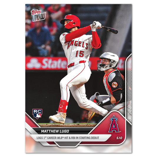 Matthew Lugo - 2025 MLB Topps NOW® - Card 165 - PR: 732