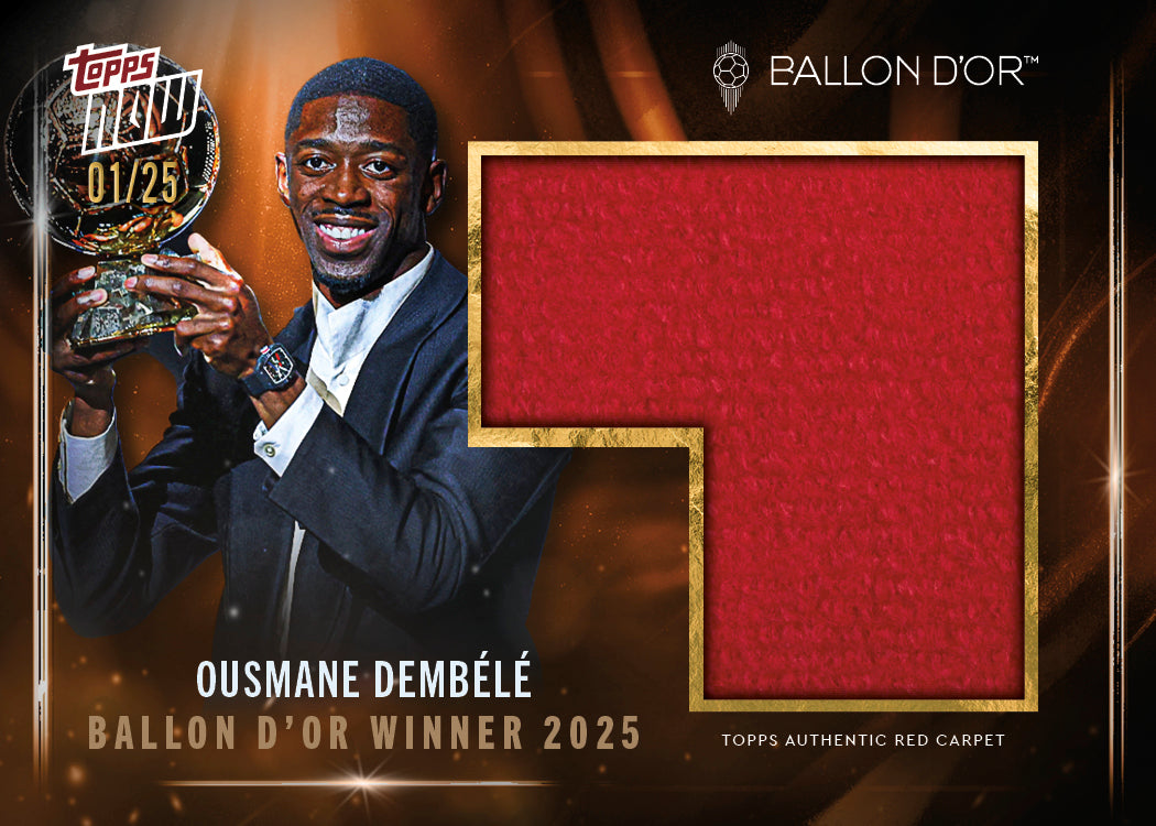 Ousmane Dembélé - 2025 Ballon d'Or Topps NOW® - Card 1 - LOOK FOR AUTOS & RELICS - PR: 6702