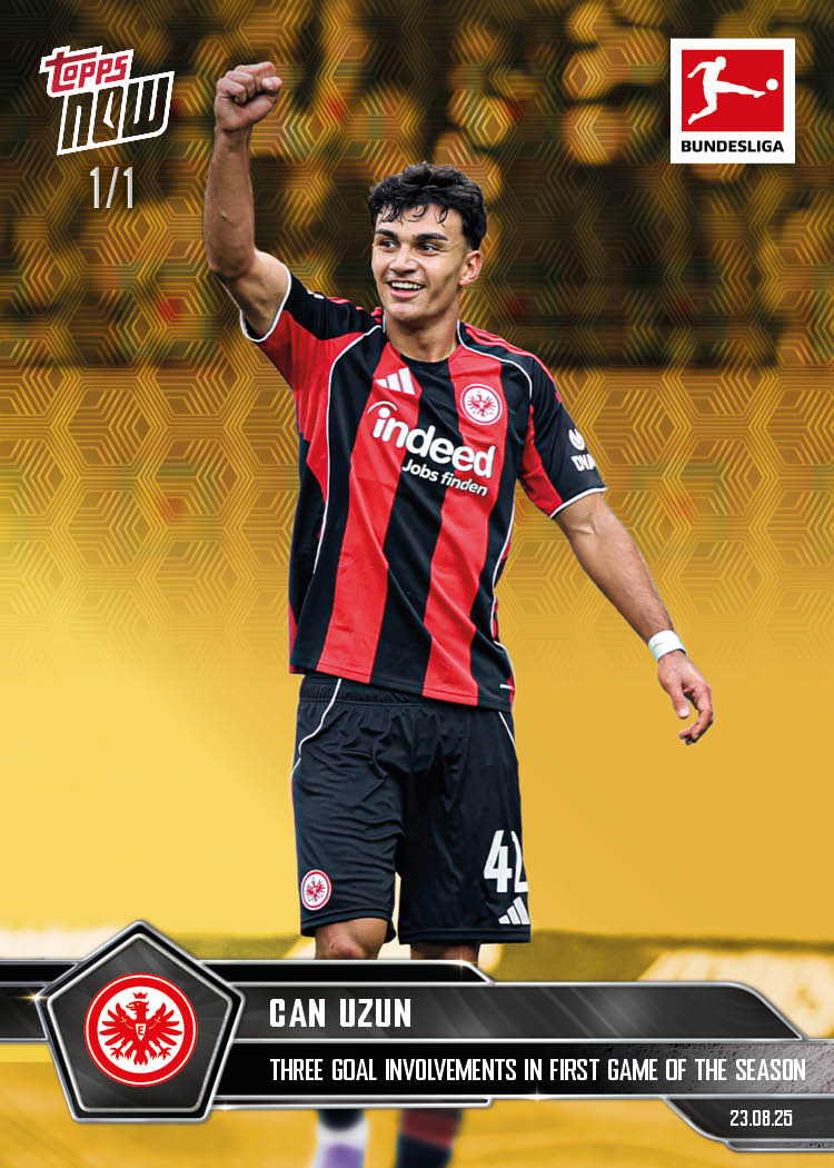 Can Uzun - 2025-26 Bundesliga Topps NOW® - Card 7 - PR: 288