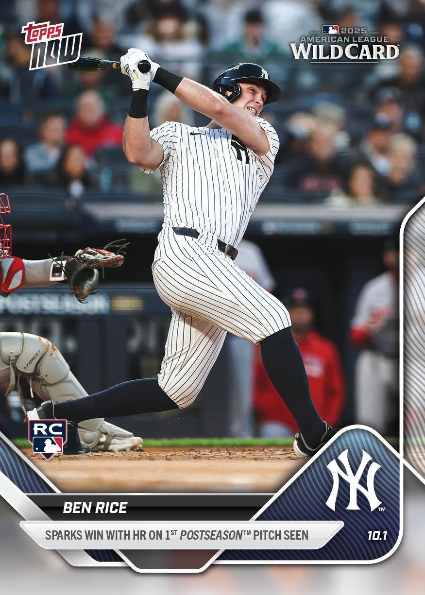 Ben Rice - 2025 MLB Topps NOW® - Card 808 - PR: 3748