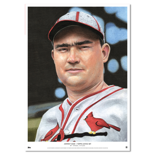 Topps Living Set Fine Art Print #830 - Johnny Mize