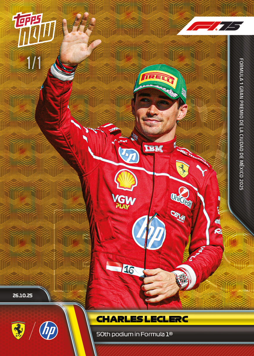 Charles Leclerc - 2025 Formula 1® Topps NOW® - Card 74 - PR: 3675