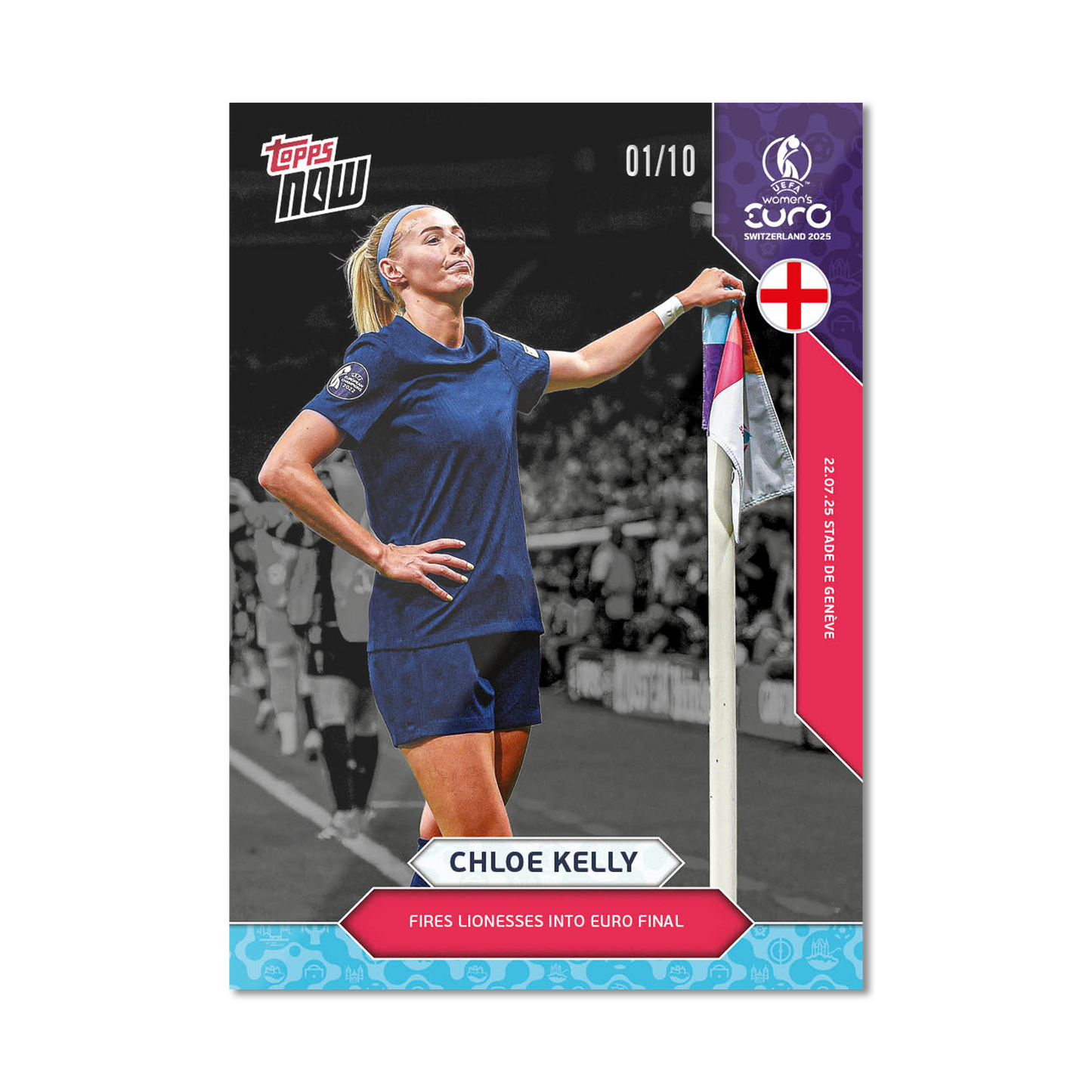 Chloe Kelly - UEFA Women’s EURO 2025™ Topps NOW® - Card 25 - PR: 685
