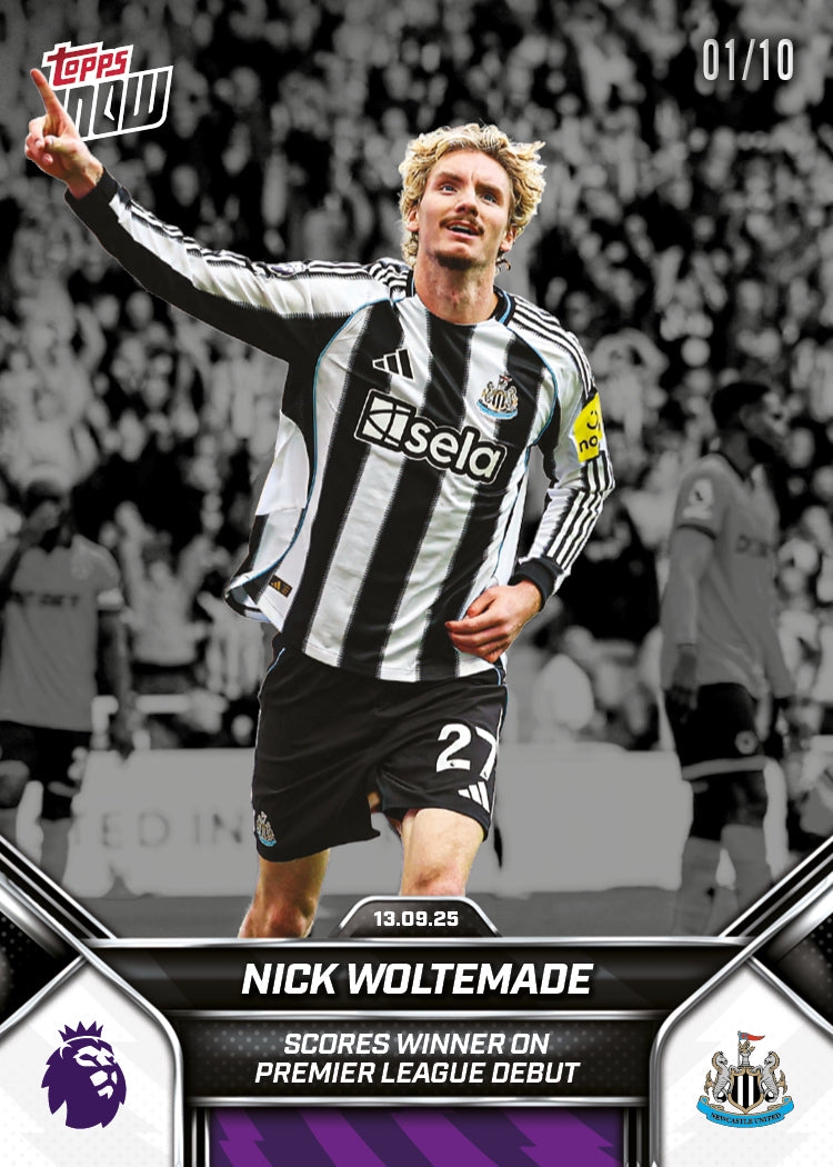 Nick Woltemade - 2025-26 Premier League Topps NOW® - Card 18 - PR: 723
