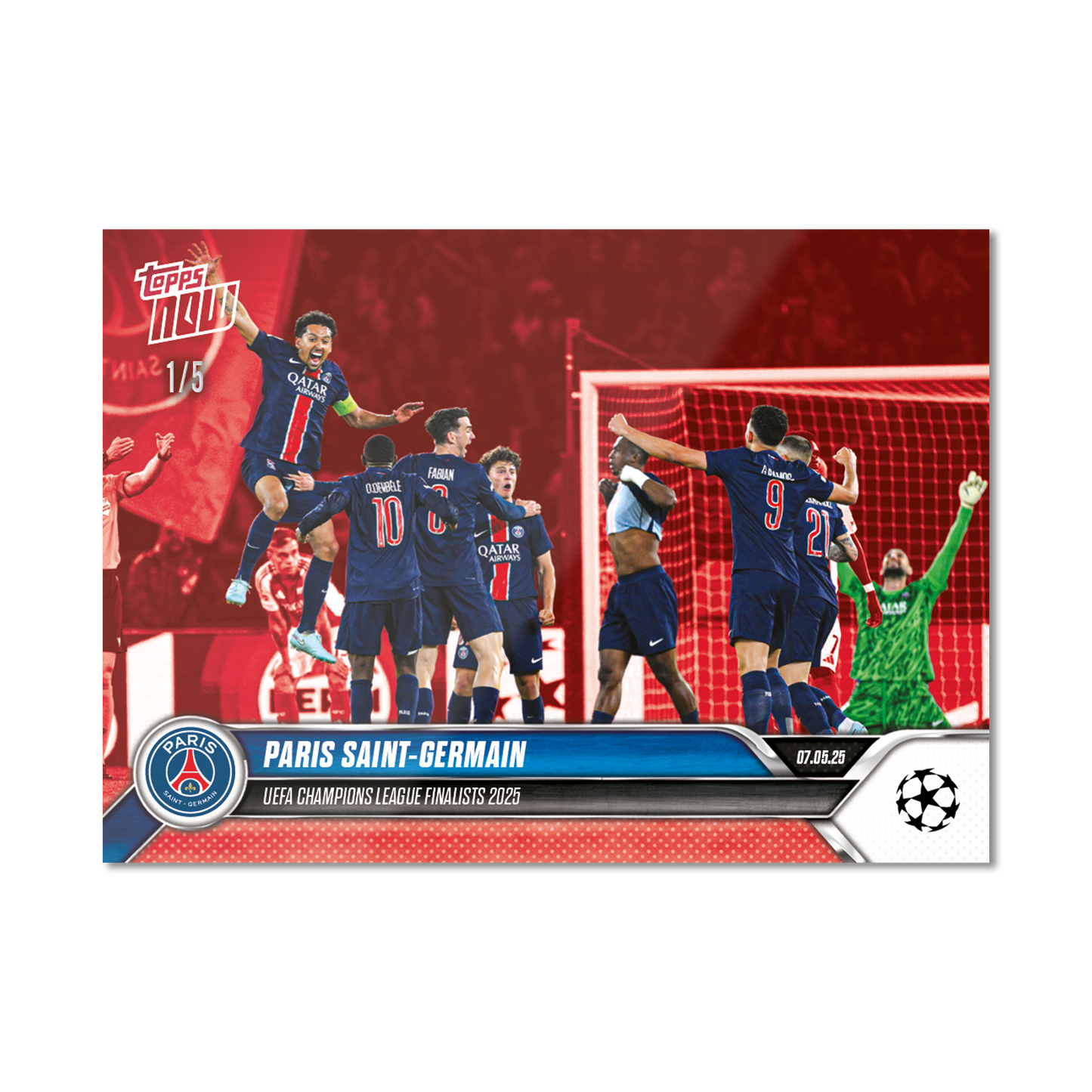 Paris Saint-Germain - 2024-25 UCL Topps NOW® - Card 157 - PR: 180