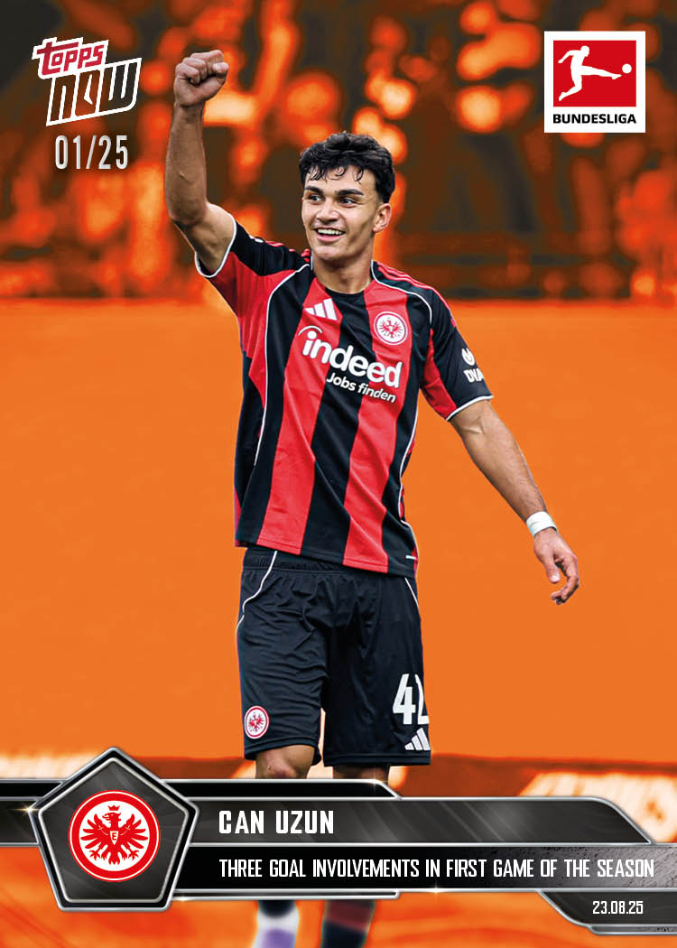 Can Uzun - 2025-26 Bundesliga Topps NOW® - Card 7 - PR: 288