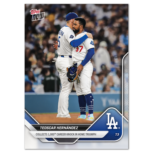 Teoscar Hernández - 2025 MLB Topps NOW® - Card 381 - PR: 737