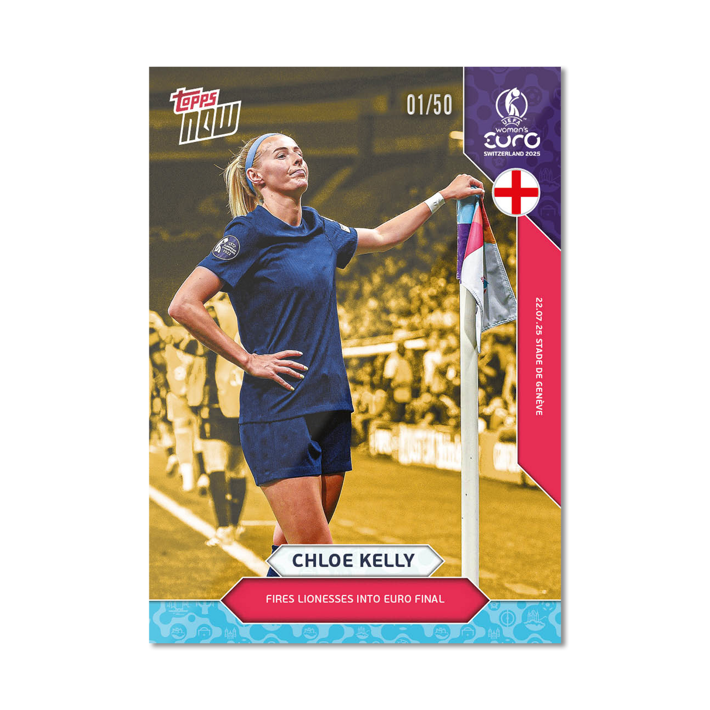 Chloe Kelly - UEFA Women’s EURO 2025™ Topps NOW® - Card 25 - PR: 685