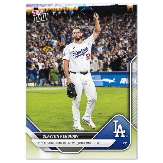 Clayton Kershaw - 2025 MLB Topps NOW® - Card 373 - LOOK FOR RELICS, AUTOS & AUTO-RELIC - PR: 63363