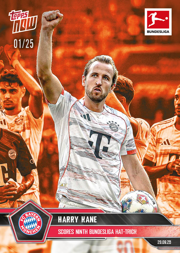Harry Kane - 2025-26 Bundesliga Topps NOW® - Card 27 - PR: 317