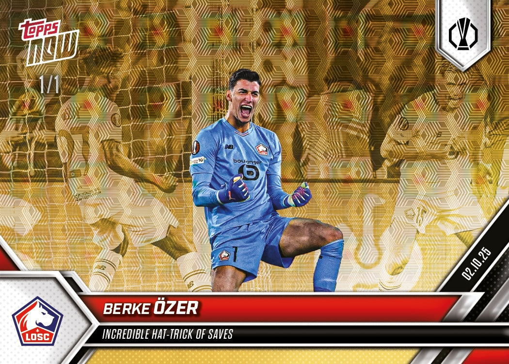 Berke Ozer - 2025-26 UEL Topps NOW® - Card 5 - PR: 90