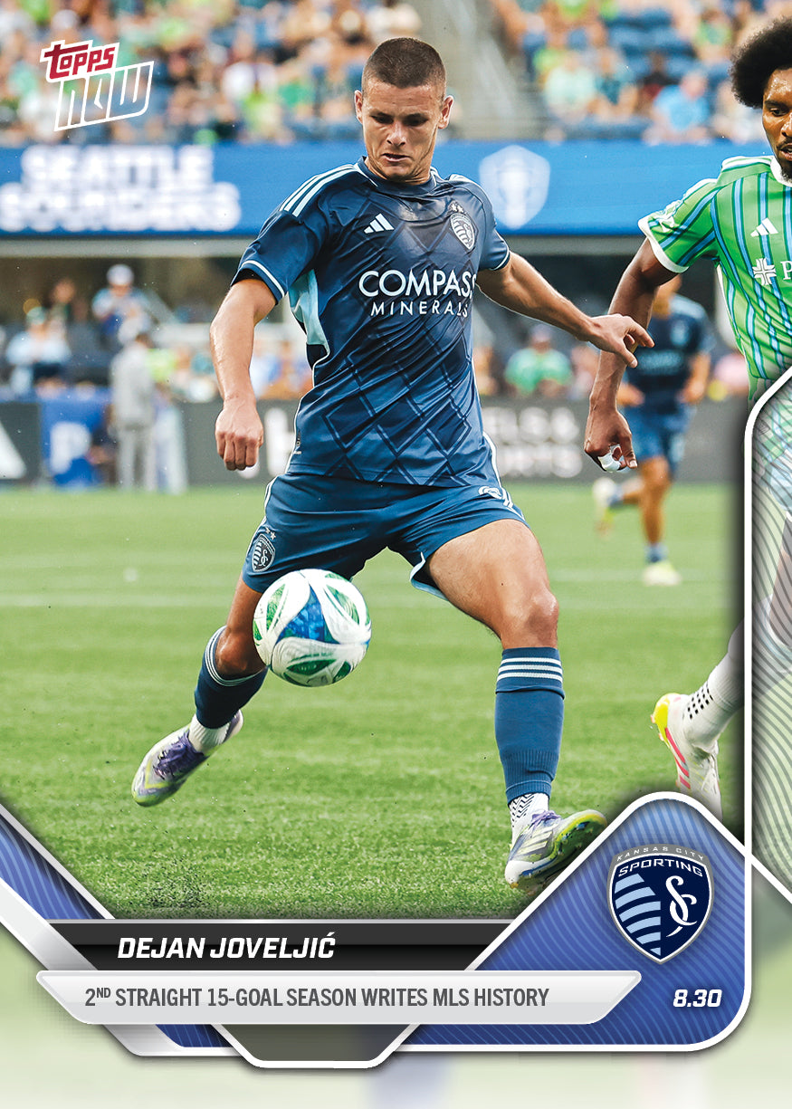 Dejan Joveljić - 2025 MLS Topps NOW® - Card 84 - PR: 122