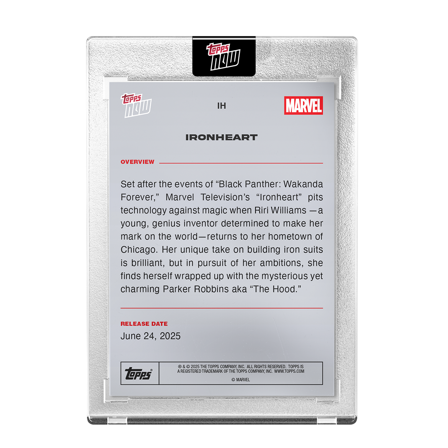 2025 Marvel Topps NOW® Ironheart - PR: 1592