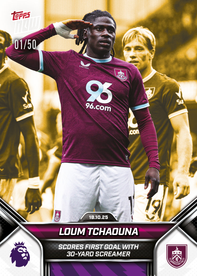 Loum Tchaouna - 2025-26 Premier League Topps NOW® - Card 38 - PR: 214
