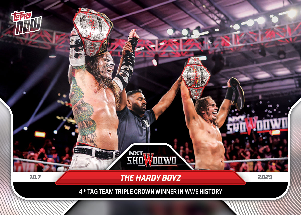 The Hardy Boyz - 2025 WWE Topps NOW® - Card 102 - PR: 1242