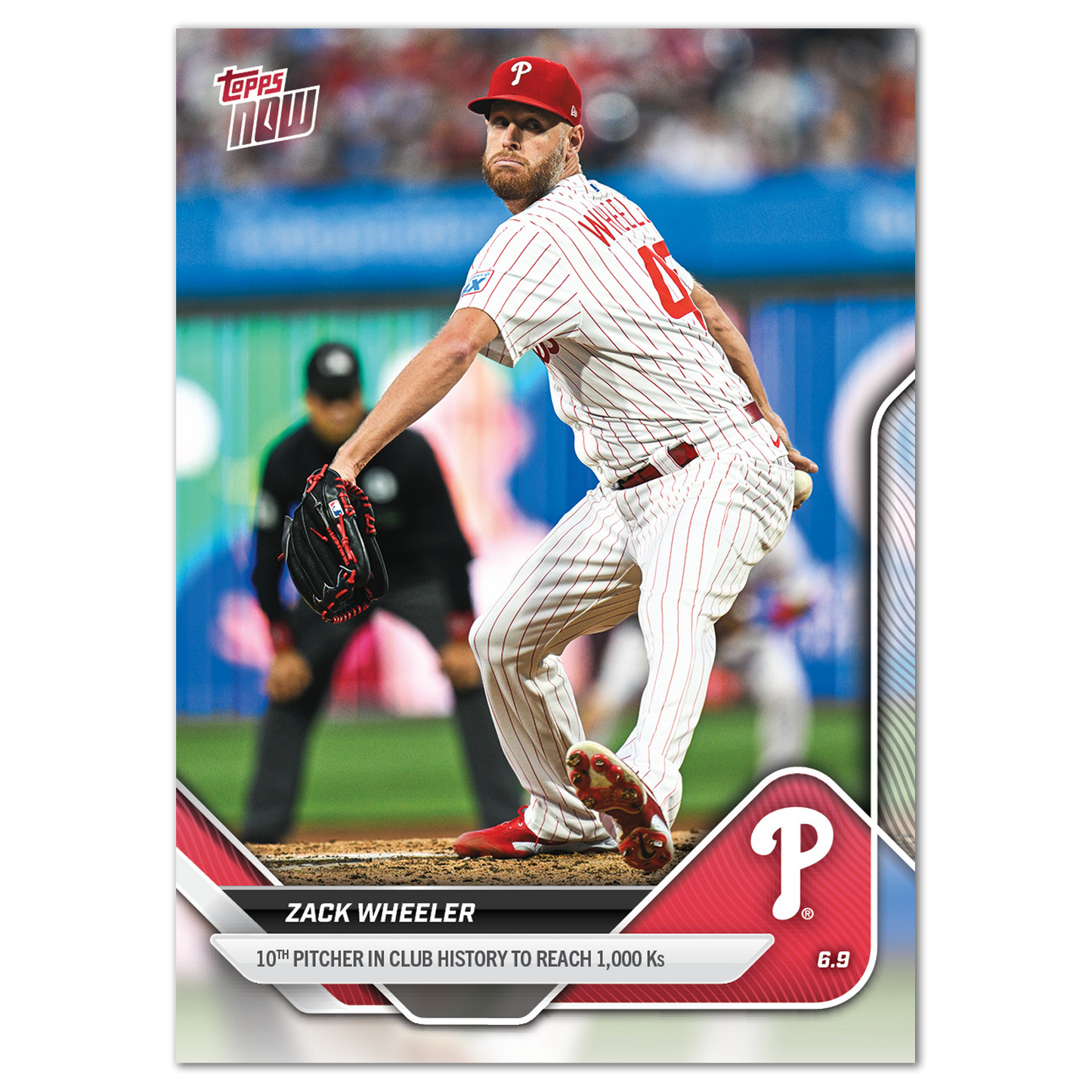 Zack Wheeler - 2025 MLB Topps NOW® - Card 278 - PR: 894