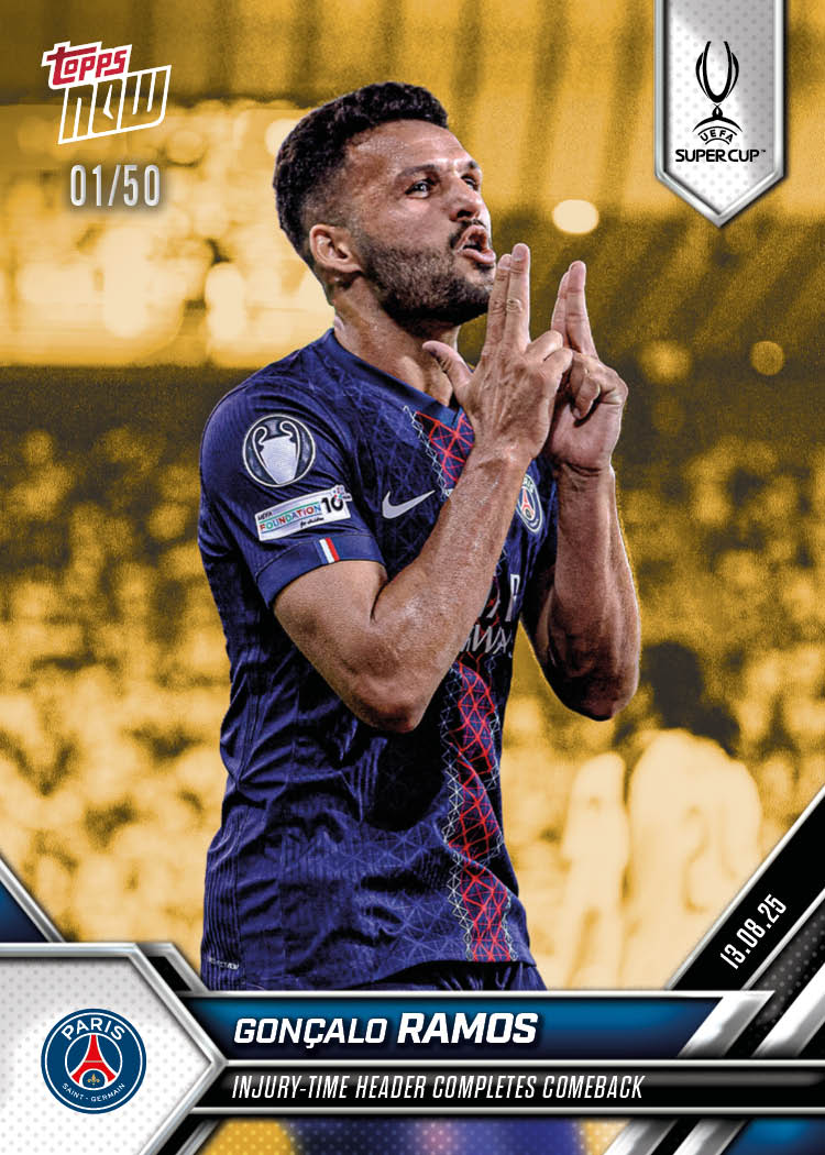 Gonçalo Ramos - 2025-26 UCL Topps NOW® Card 3 - PR: 303