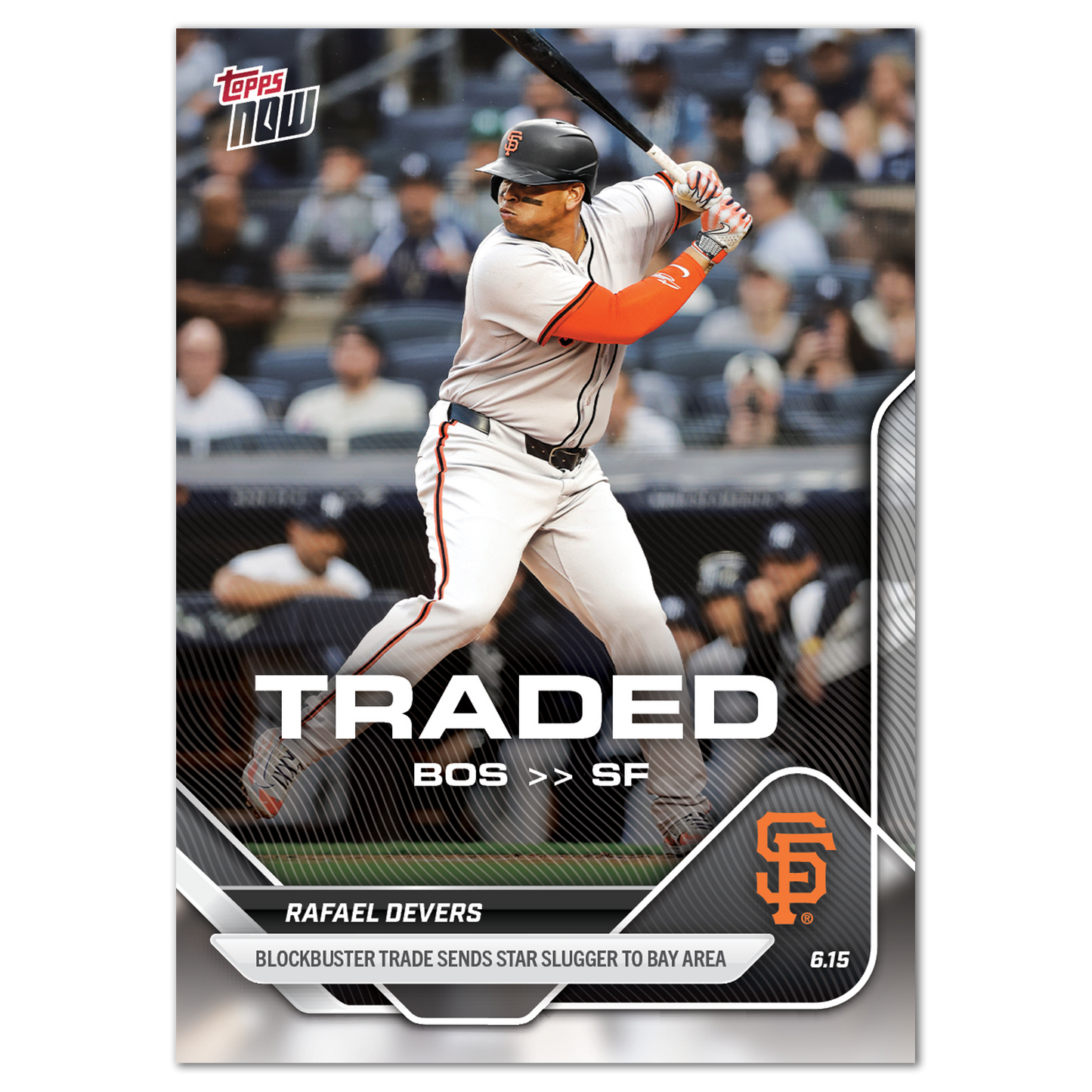 Rafael Devers - 2025 MLB Topps NOW® - Card 303 - LOOK FOR AUTOS - PR: 5298