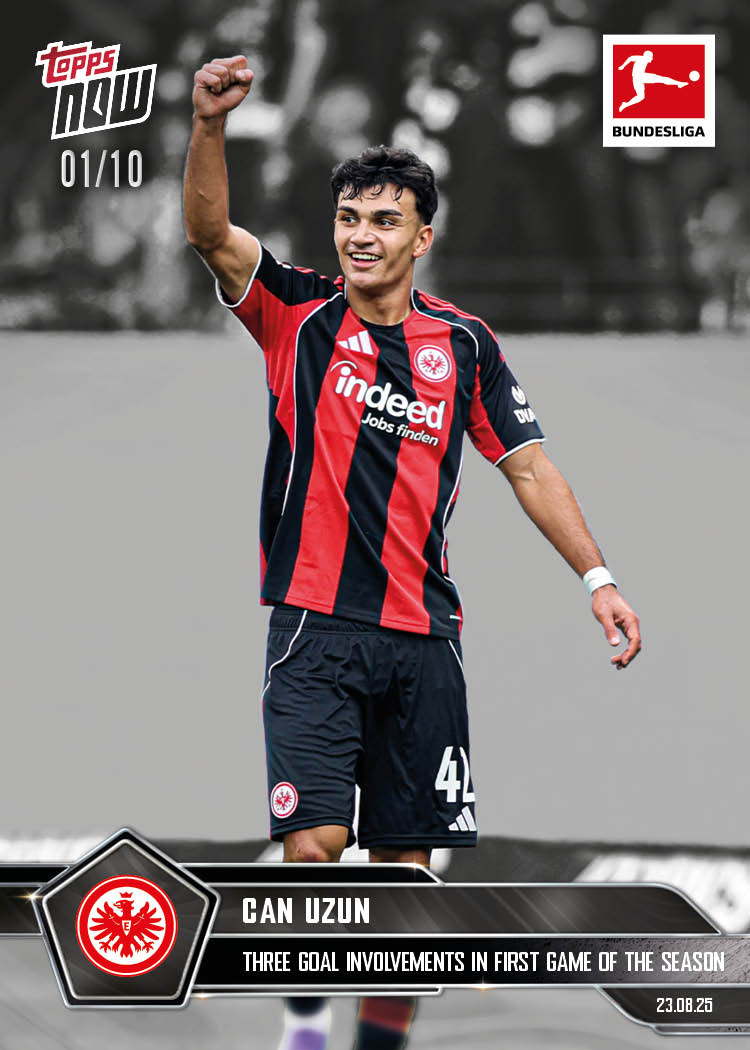 Can Uzun - 2025-26 Bundesliga Topps NOW® - Card 7 - PR: 288