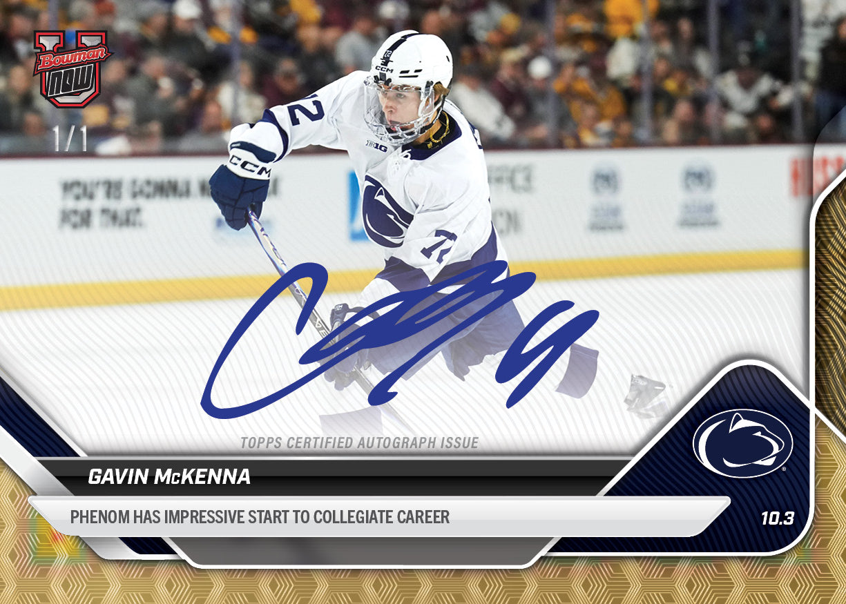 Gavin McKenna - 2025-26 Bowman U NOW® Hockey - Card 1 - PR: 14060