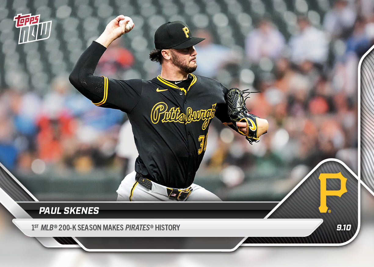 Paul Skenes - 2025 MLB Topps NOW® - Card 692 - PR: 3086