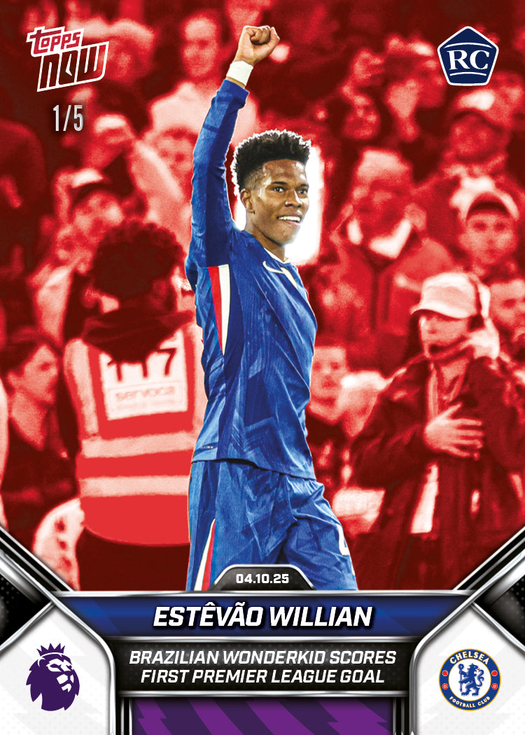 Estêvão Willian - 2025-26 Premier League Topps NOW® - Card 32 - PR: 5404