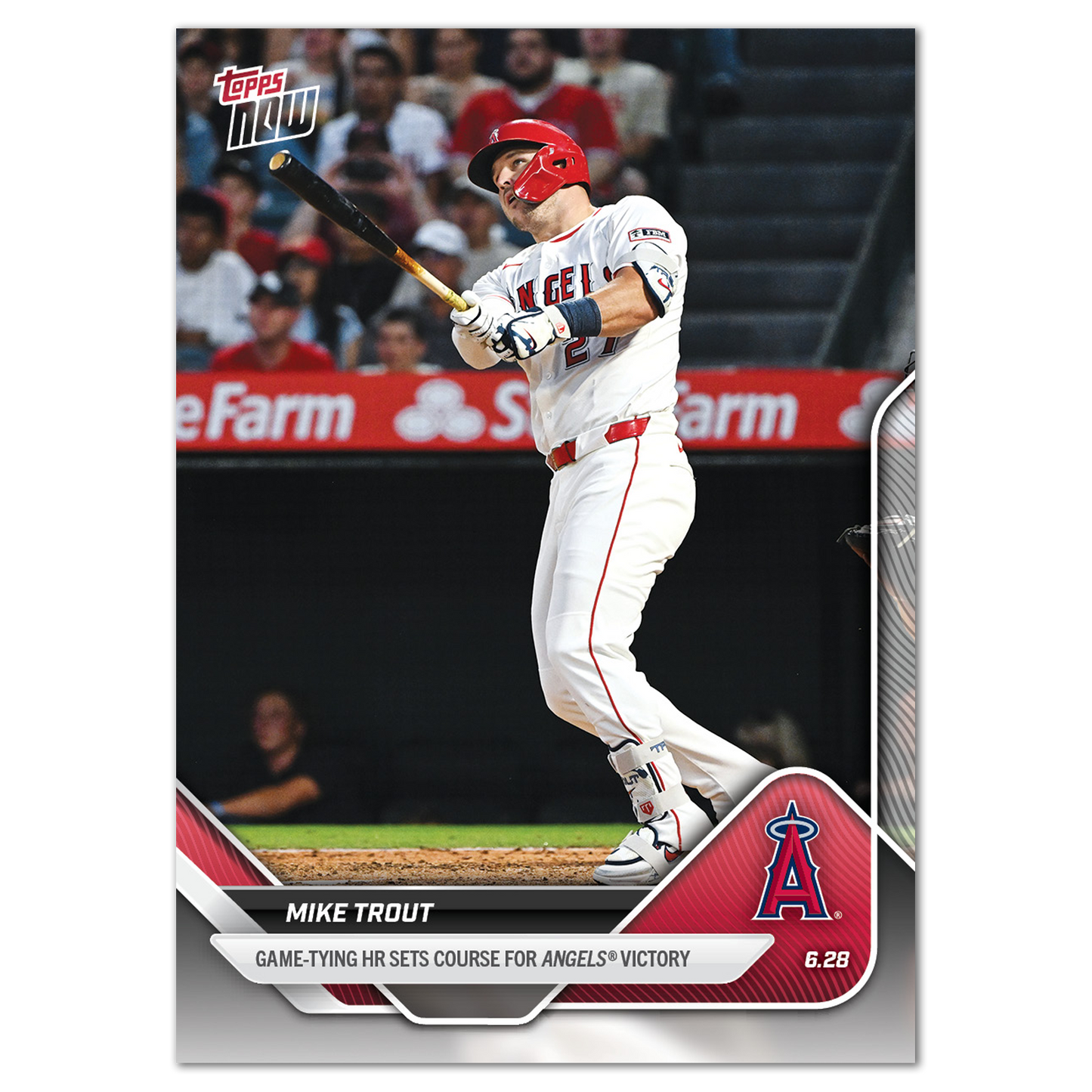 Mike Trout - 2025 MLB Topps NOW® - Card 361 - PR: 856