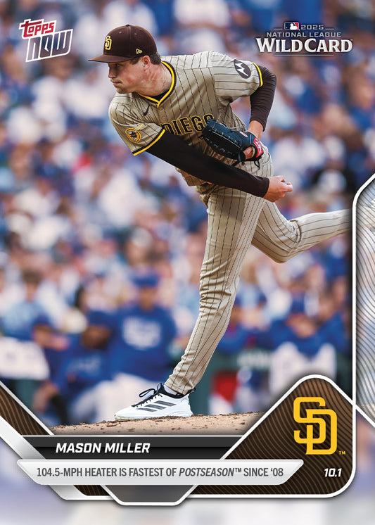 Mason Miller - 2025 MLB Topps NOW® - Card 807 - PR: 915