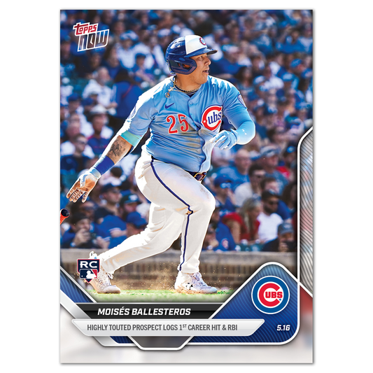 Moisés Ballesteros - 2025 MLB Topps NOW® - Card 186 - PR: 1423
