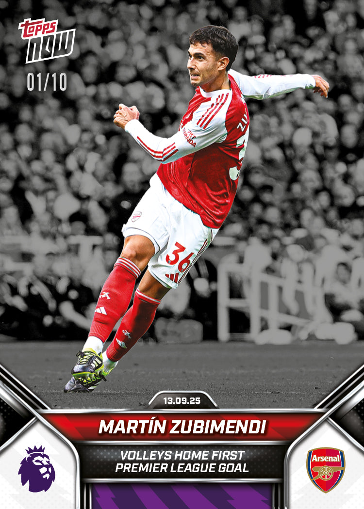 Martín Zubimendi - 2025-26 Premier League Topps NOW® - Card 17 - PR: 719