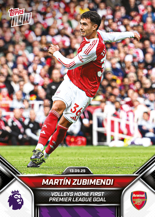 Martín Zubimendi - 2025-26 Premier League Topps NOW® - Card 17 - PR: 719