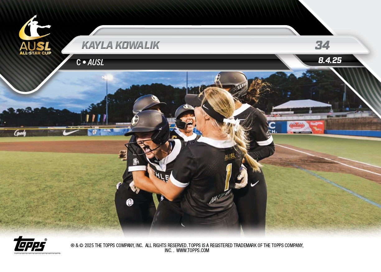 Kayla Kowalik - 2025 AUSL Topps NOW® - Card 34 - LOOK FOR AUTOS - PR: 697